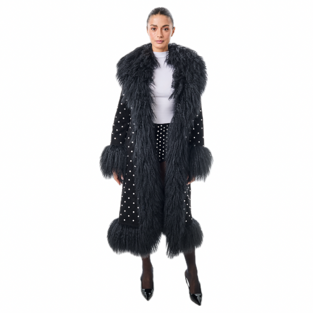 Susanna Chow Dawson Leather Fur Gloves