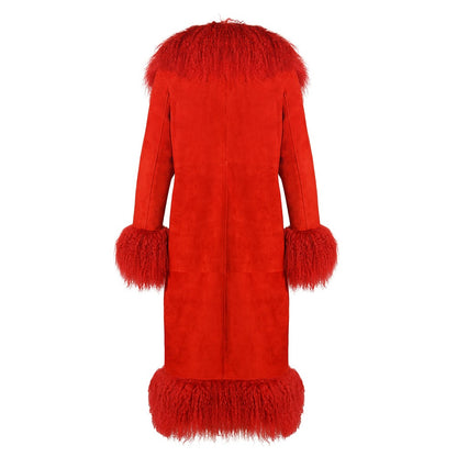 Dorothy Suede Maxi Coat