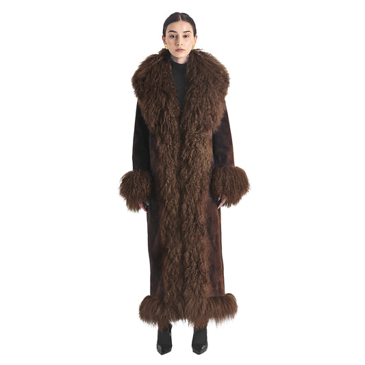 Dorothy Suede Ultra Maxi Coat