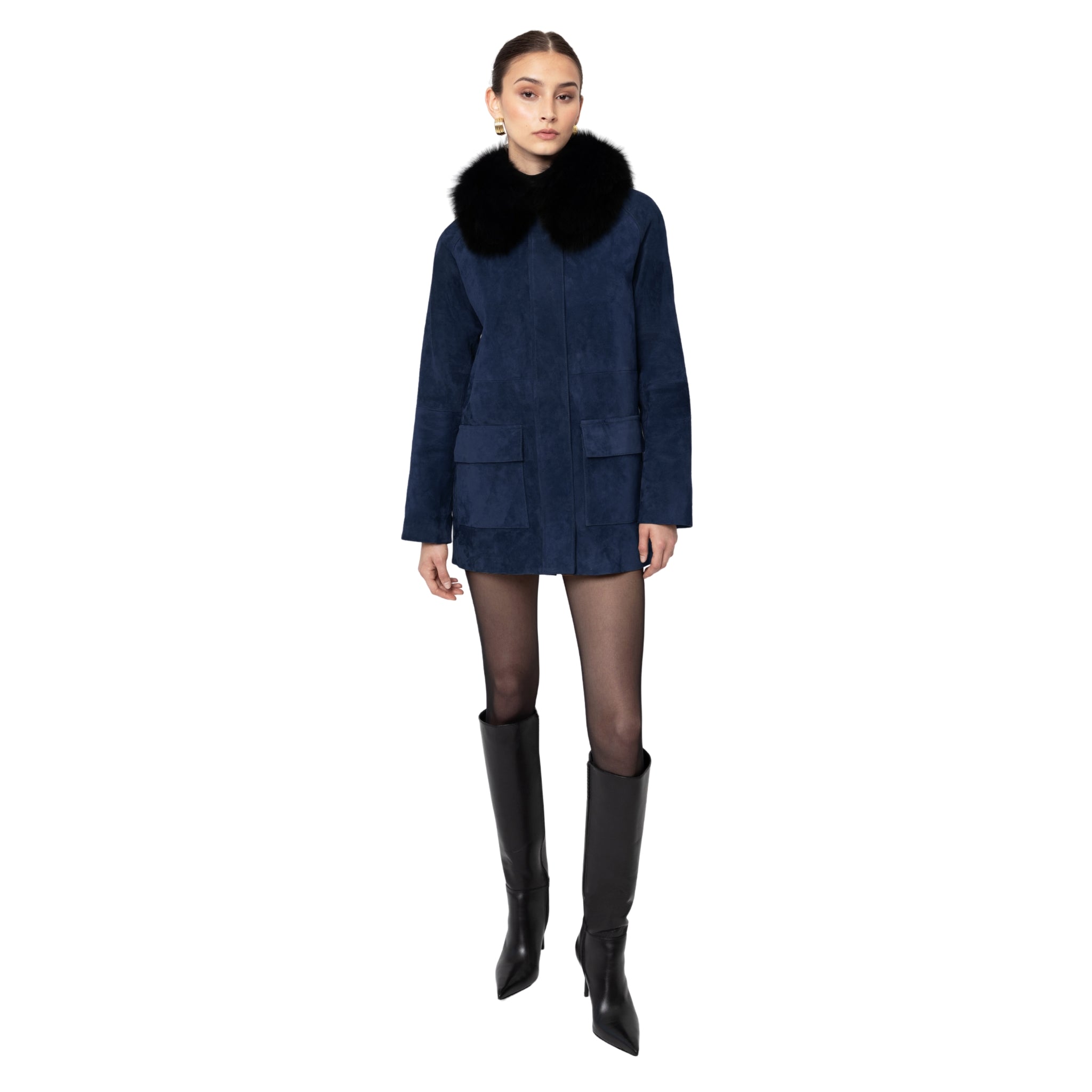 Raegan Suede Field Jacket – SUSANNA CHOW