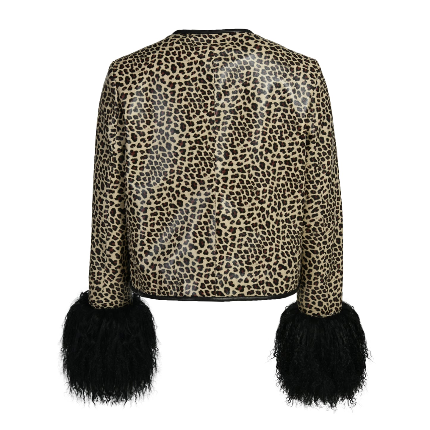 Leandra Leopard Shearling Jacket