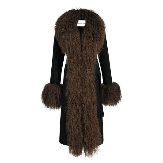 Inez Cashmere Shearling Coat