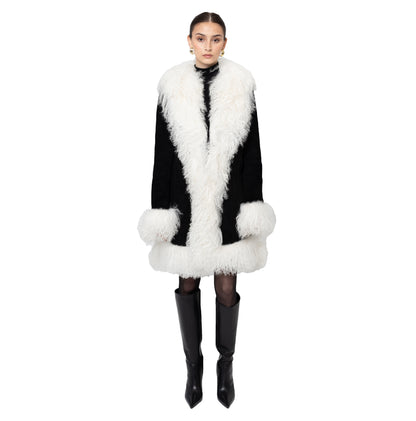 Dorothy Suede Midi Coat
