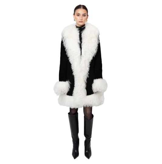 Dorothy Suede Midi Coat