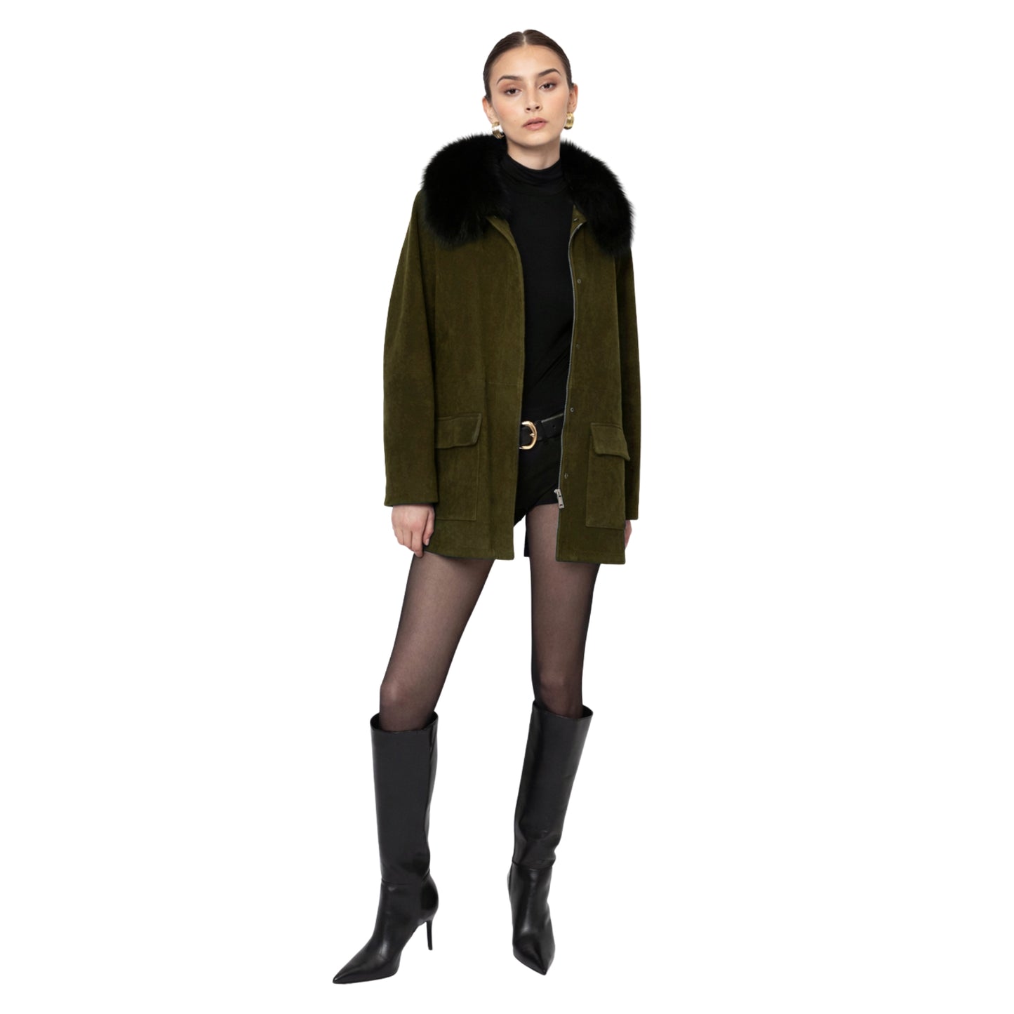 Raegan Suede Field Jacket