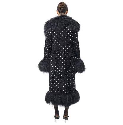 Dorothy Diamanté Suede Maxi Coat