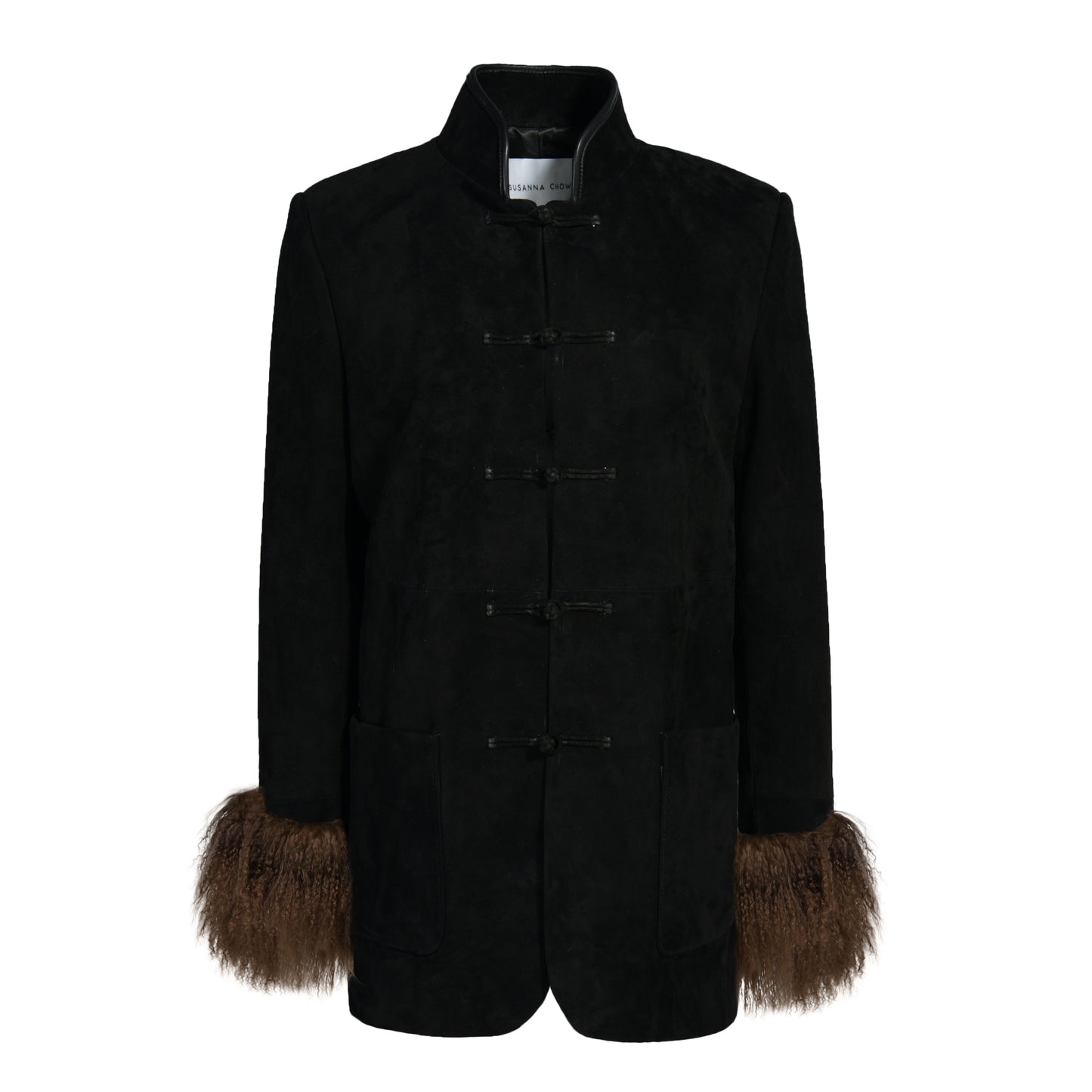 Sylvie Suede Mandarin Jacket
