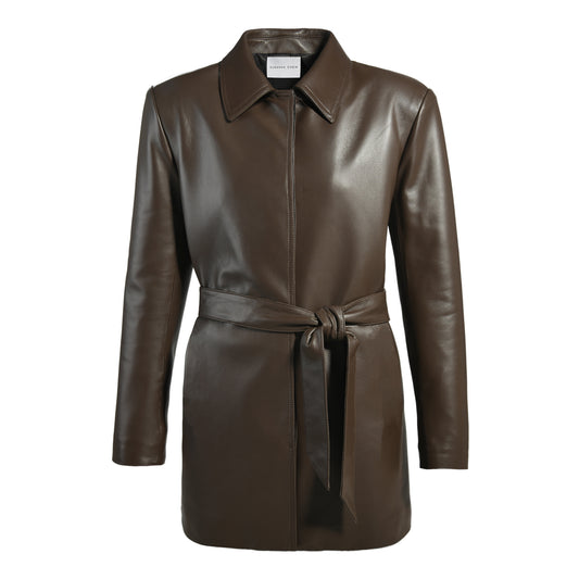 Mindy Midi Leather Jacket