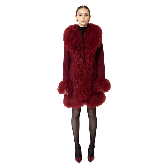 Dorothy Suede Midi Coat