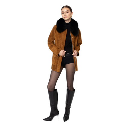 Raegan Suede Field Jacket