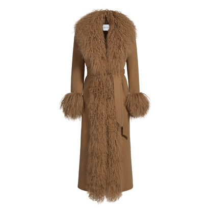 Inez Cashmere Shearling Coat