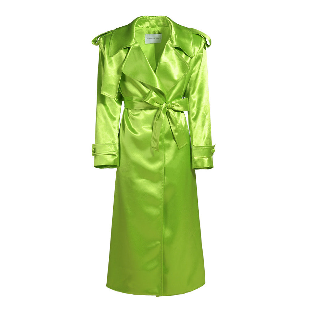 Olivia Satin Trench Coat **LIMITED EDITION**