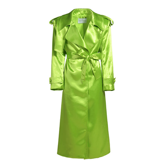Olivia Satin Trench Coat