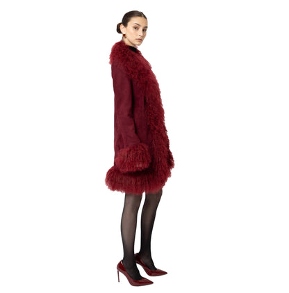Dorothy Suede Midi Coat