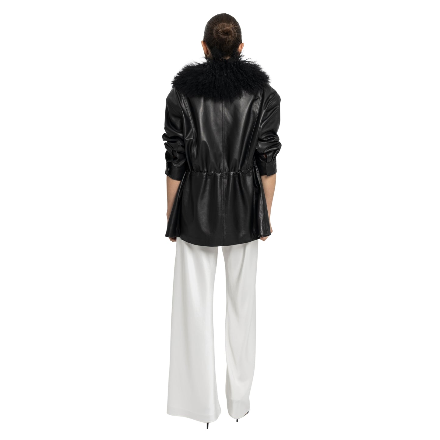 Allegra Leather Field Jacket