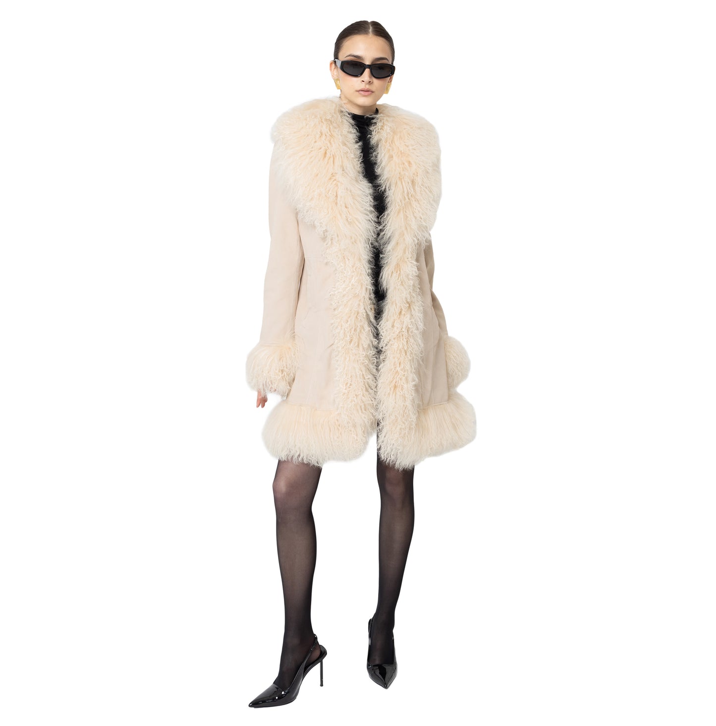 Dorothy Suede Midi Coat