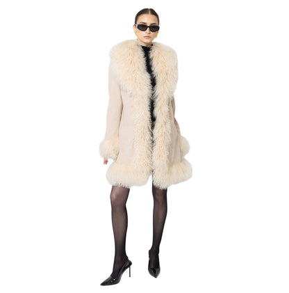 Dorothy Suede Midi Coat
