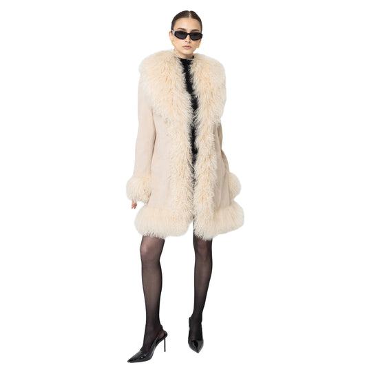 Dorothy Suede Midi Coat