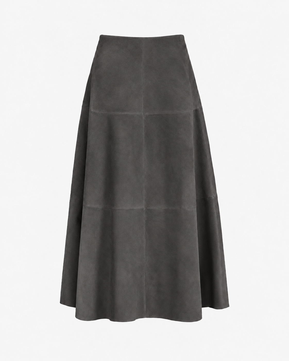 Alara Suede Maxi Skirt in Graphite, product back