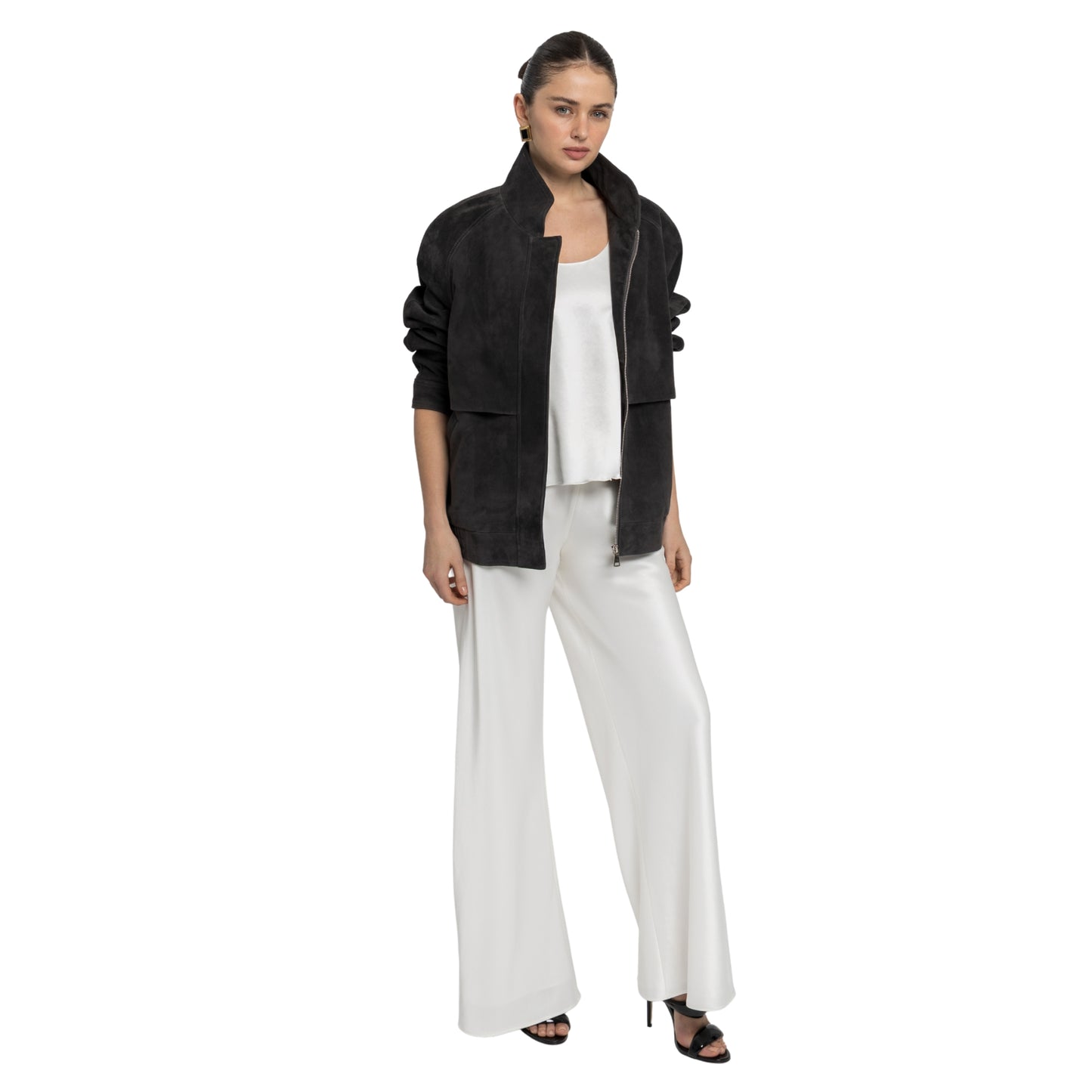Remy Suede Bomber Jacket