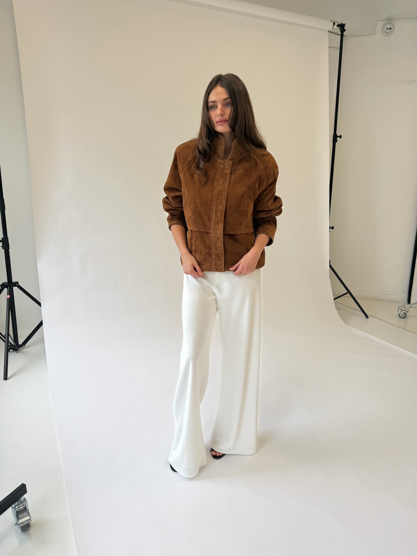 Remy Suede Bomber Jacket