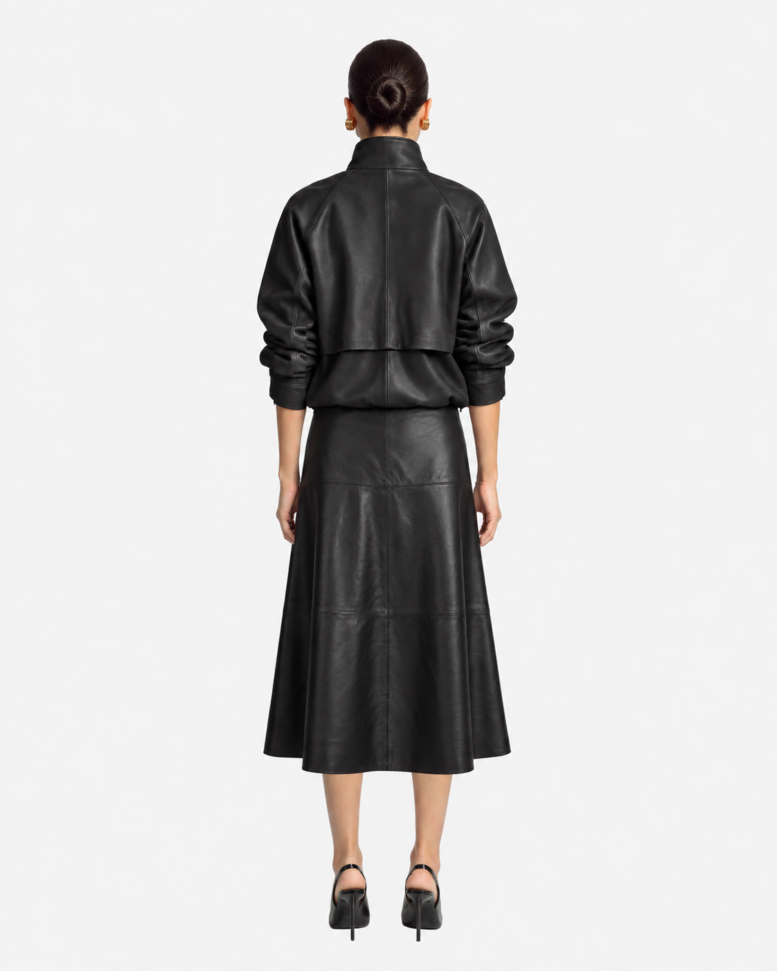 Alara Leather Maxi Skirt