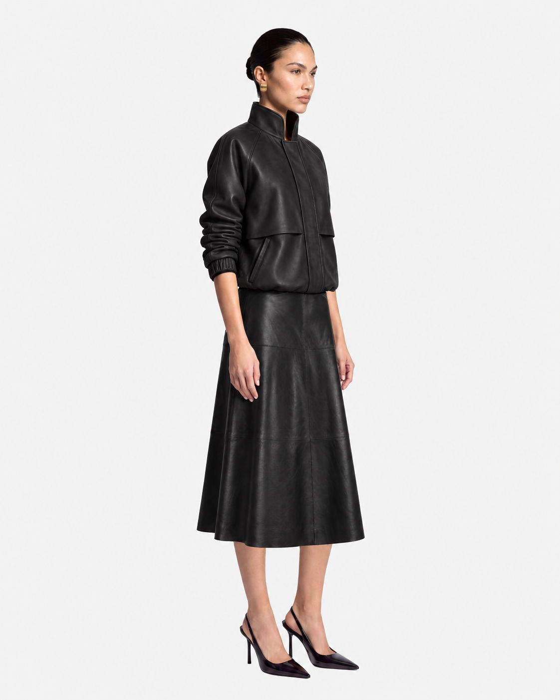 Alara Leather Maxi Skirt