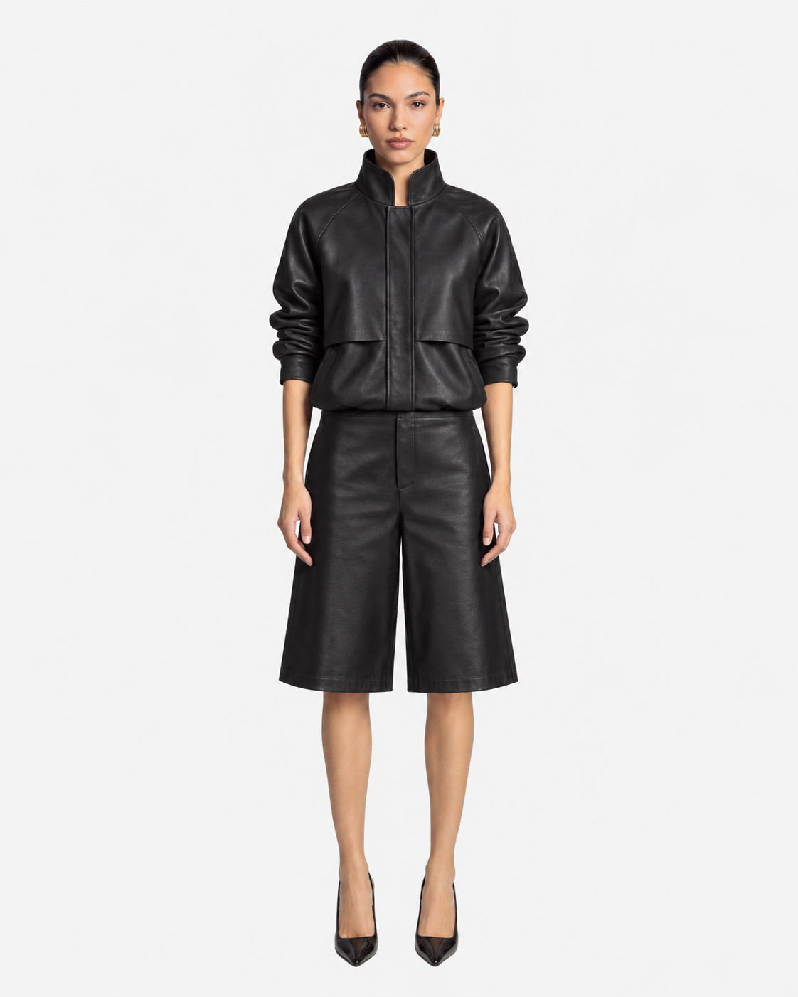 Remy Leather Bomber Jacket