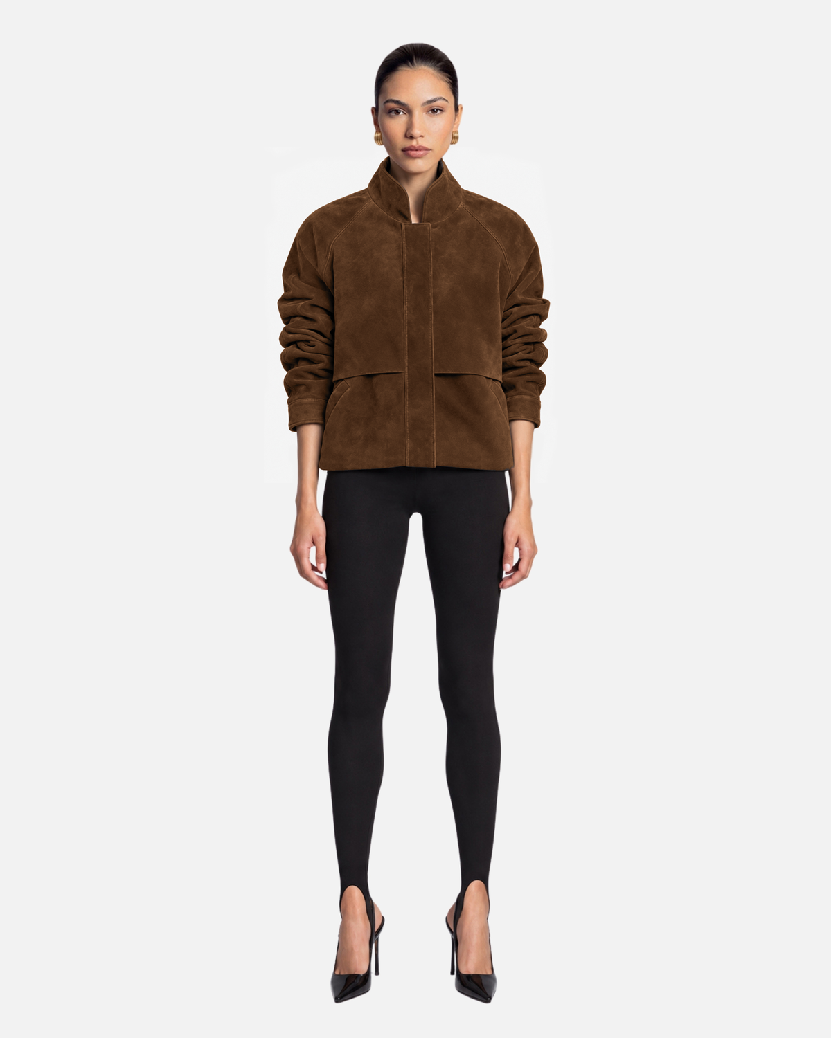 Remy Suede Bomber Jacket