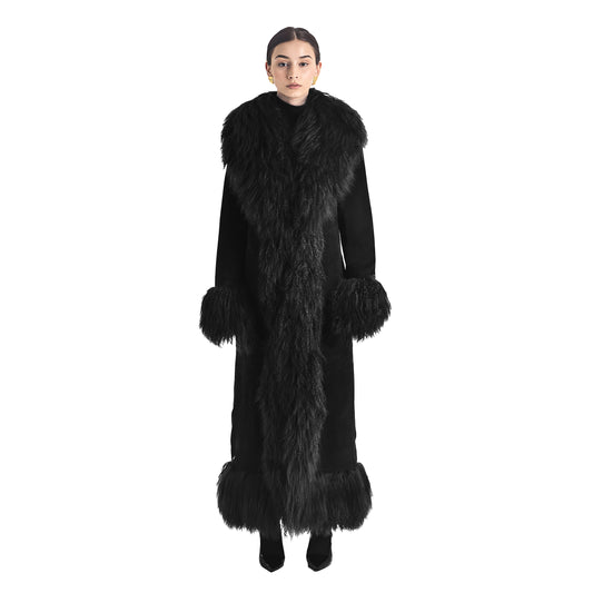 Dorothy Suede Ultra Maxi Coat