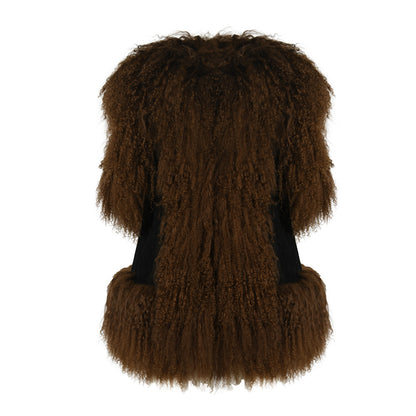 Dorothy Suede Shearling Vest