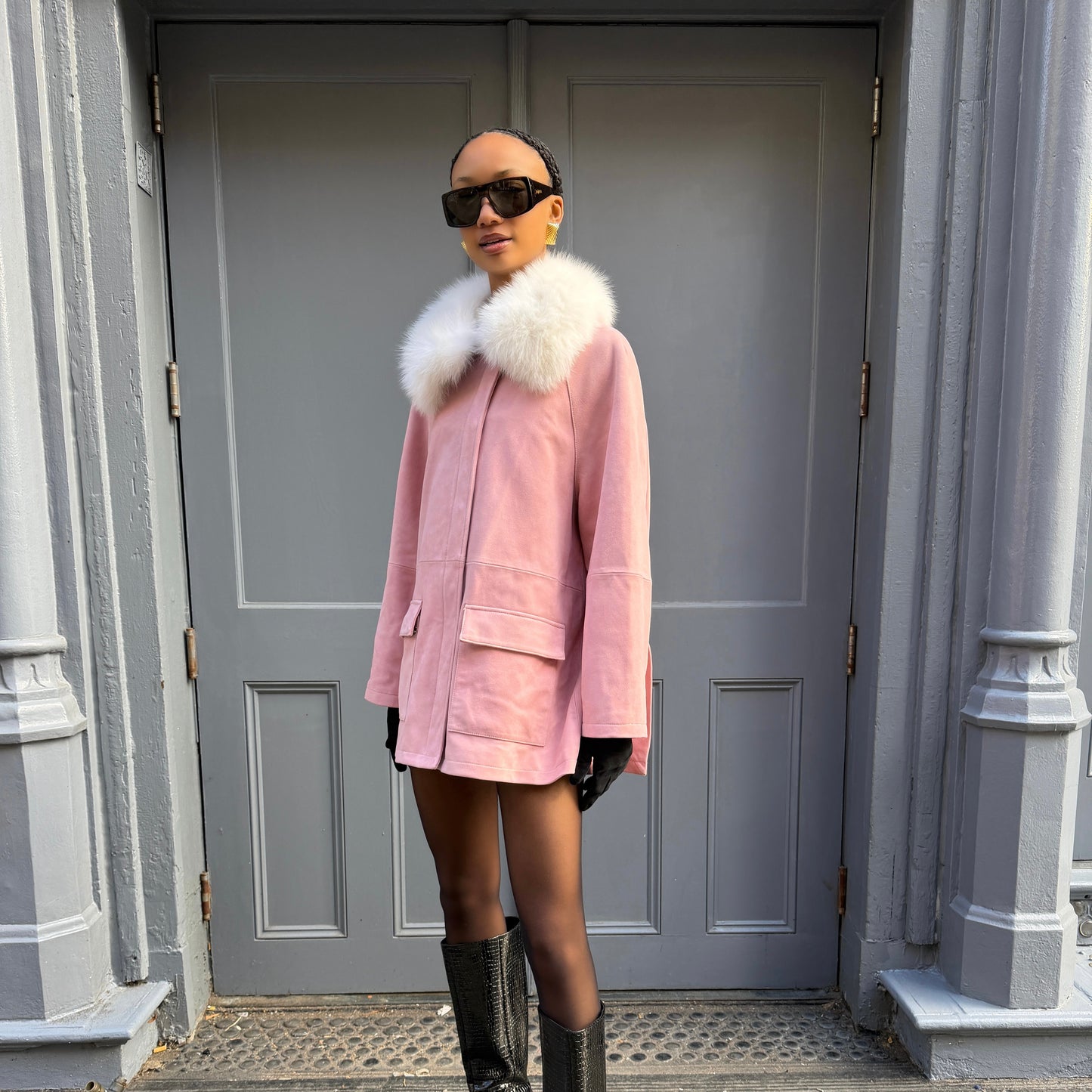 Raegan Suede Field Jacket