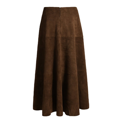 Alara Suede Maxi Skirt