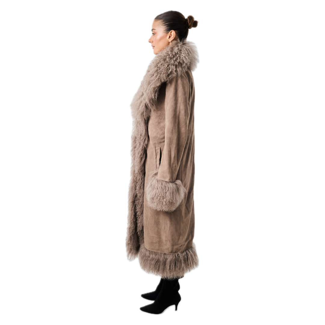 Dorothy Suede Maxi Coat