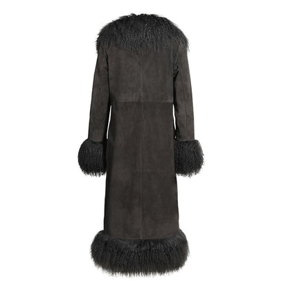 Dorothy Suede Maxi Coat