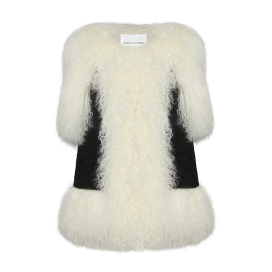 Dorothy Suede Shearling Vest