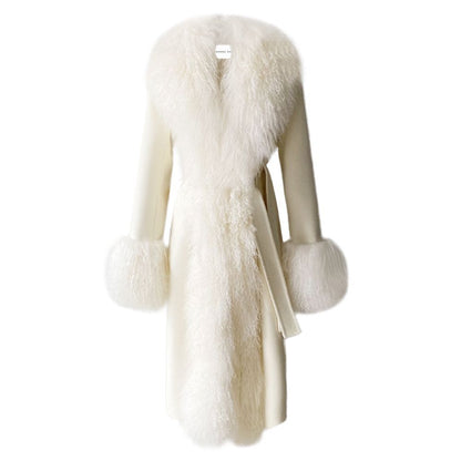 Inez Cashmere Shearling Coat