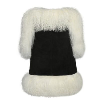 Dorothy Suede Shearling Vest