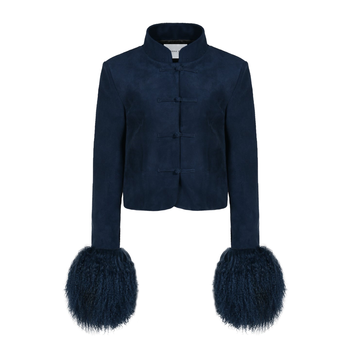 Leighton Shearling Trim Suede Jacket