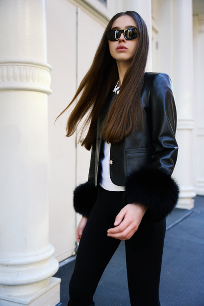 Dawson Leather Fur Jacket