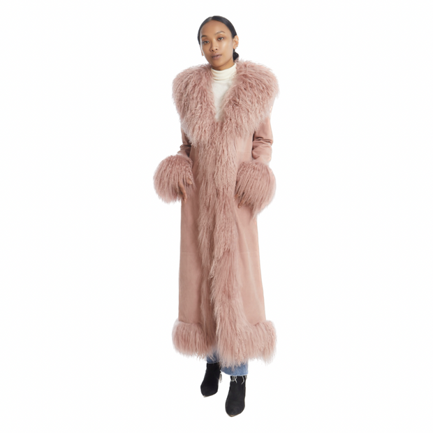 Dorothy Suede Maxi Coat