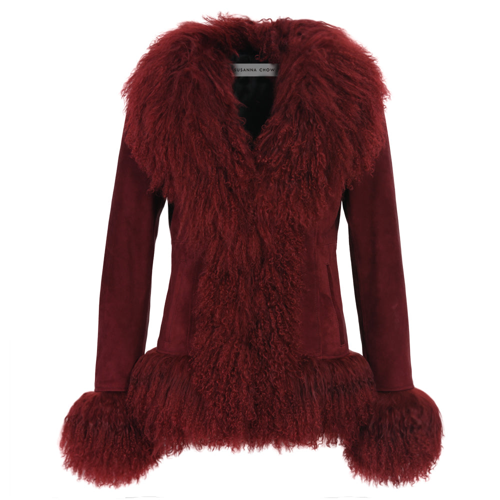 Dorothy Shearling Suede Coat
