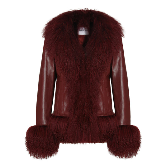 Dorothy Leather Shearling Coat