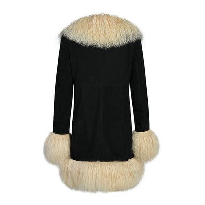 Dorothy Suede Midi Coat