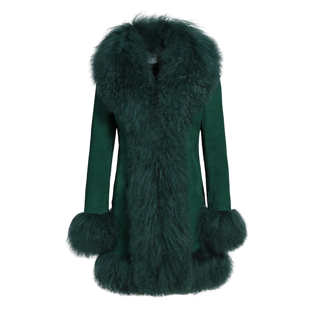 Dorothy Suede Midi Coat