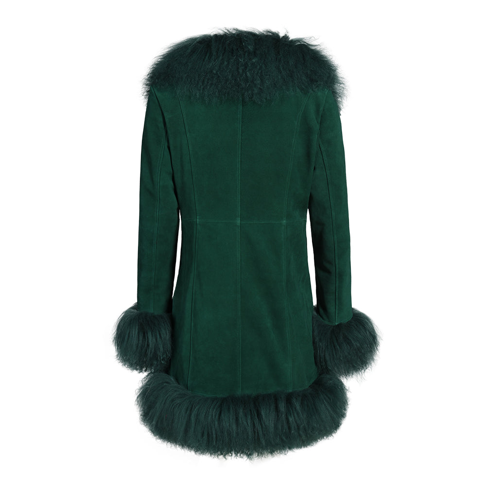 Dorothy Suede Midi Coat