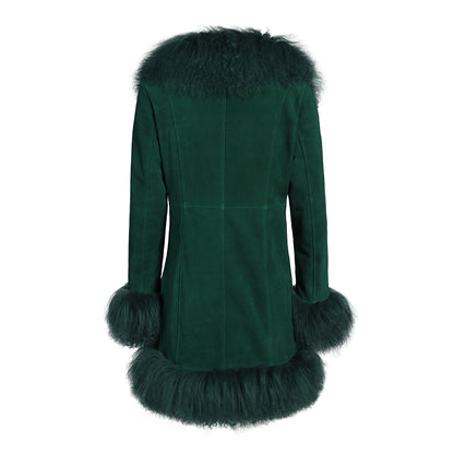 Dorothy Suede Midi Coat
