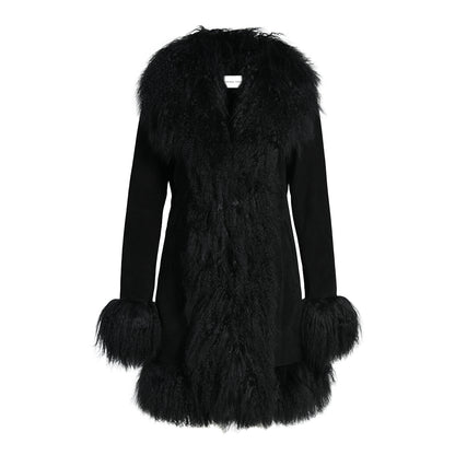 Dorothy Suede Midi Coat