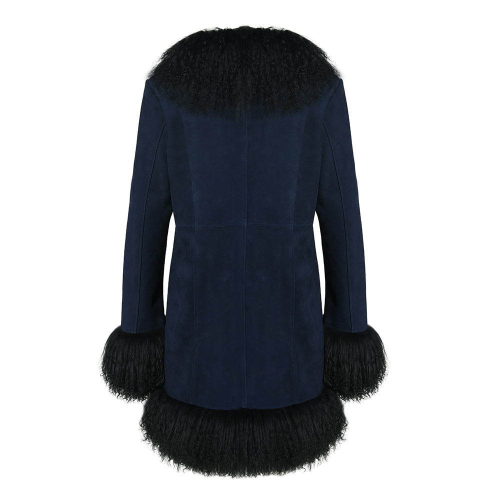 Dorothy Suede Midi Coat