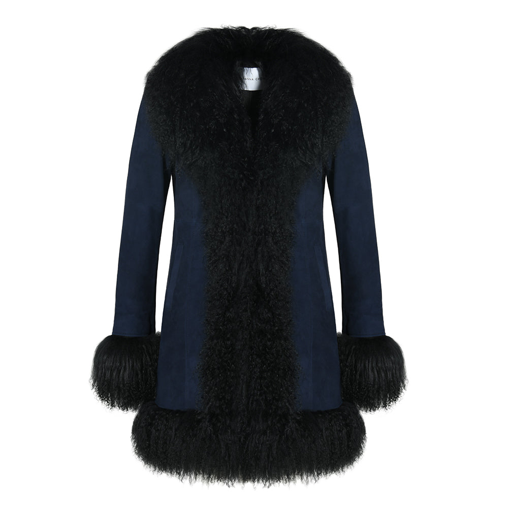 Dorothy Suede Midi Coat